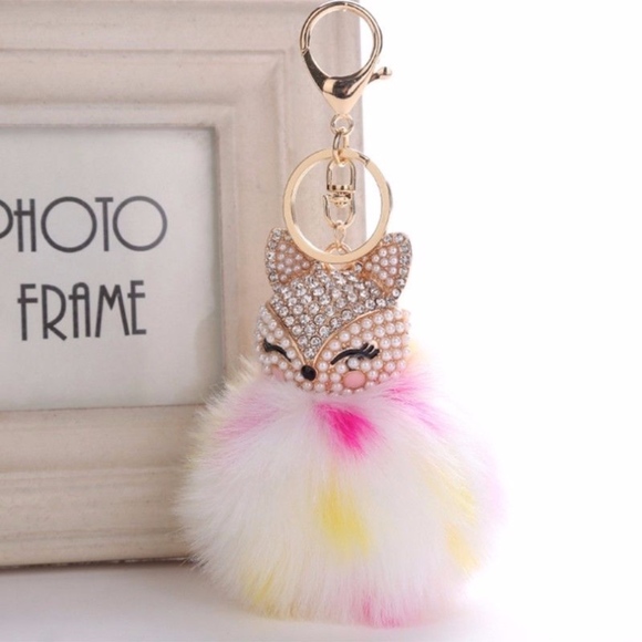 Accessories - 🔹LIMITED EDITION!🔹Neon Fox Pom Pom Keychain